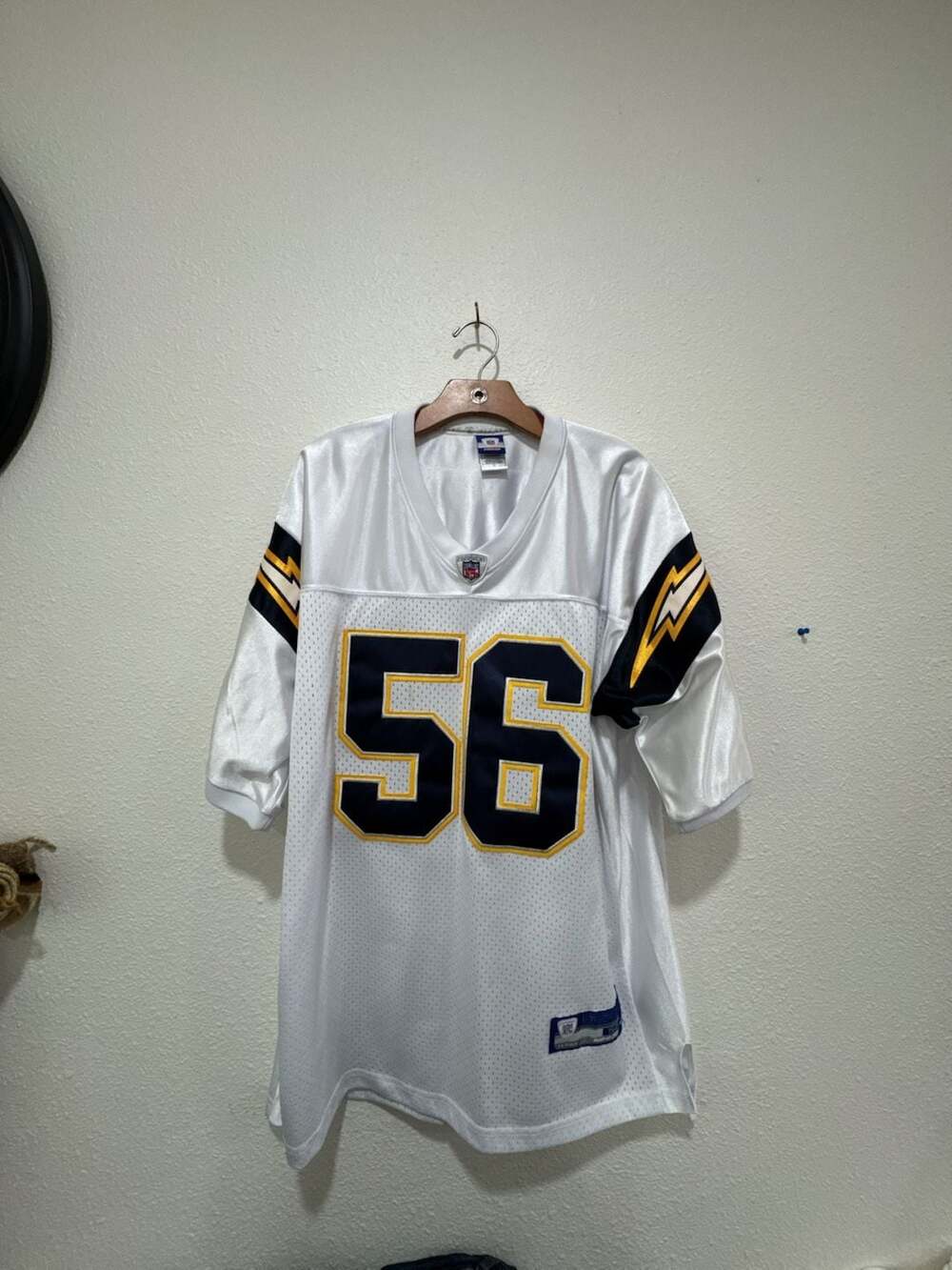 Vintage Reebok Authentic Shawne Merriman San Diego Chargers NFL Jersey Size 52